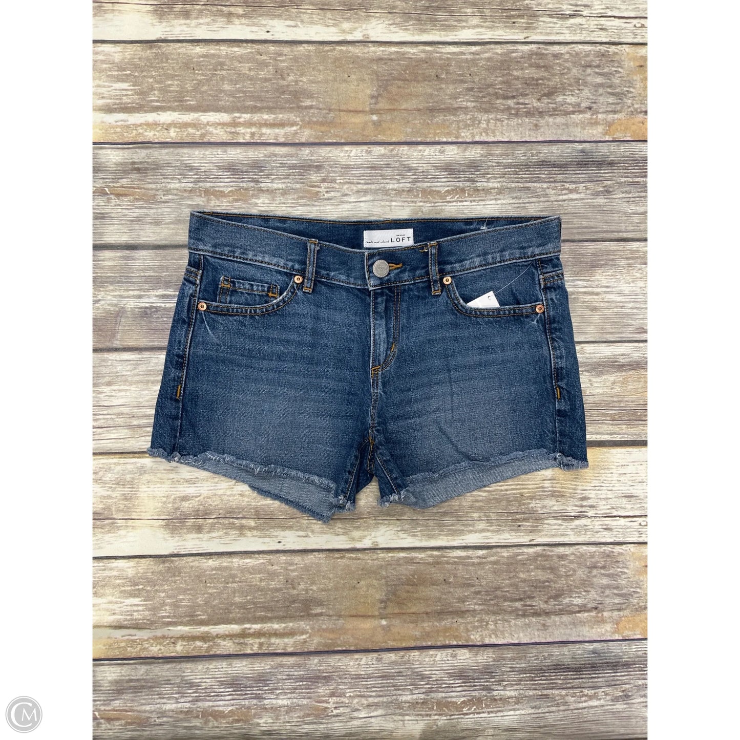 Shorts By Loft In Blue Denim, Size: 0
