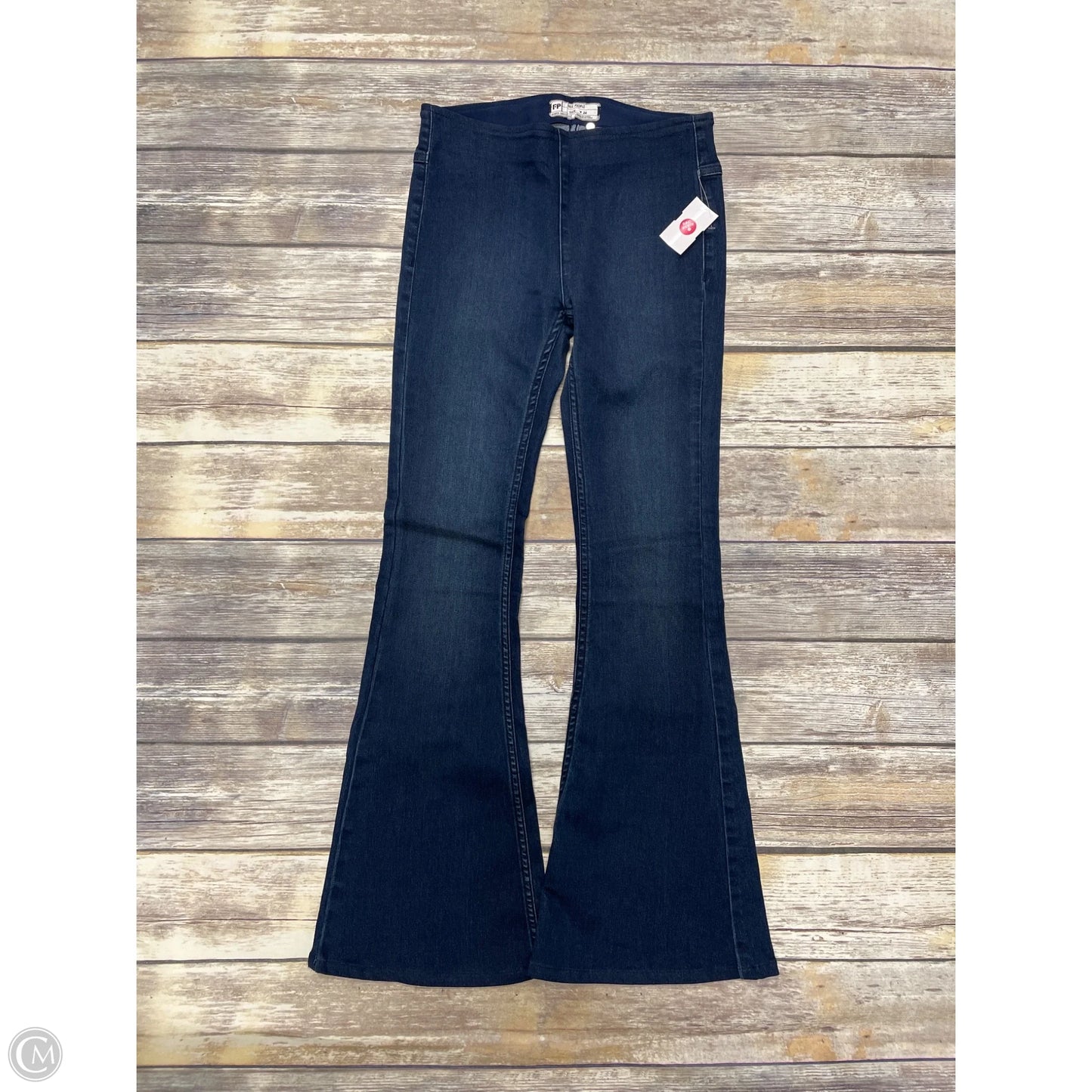 Jeans Wide Leg By Free People In Blue Denim, Size: 0