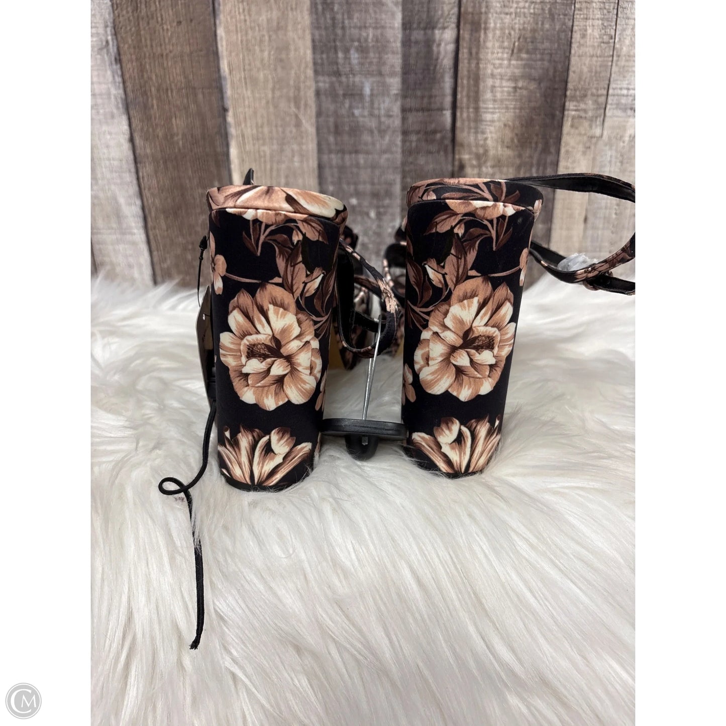Shoes Heels Block By Express In Floral Print, Size: 9