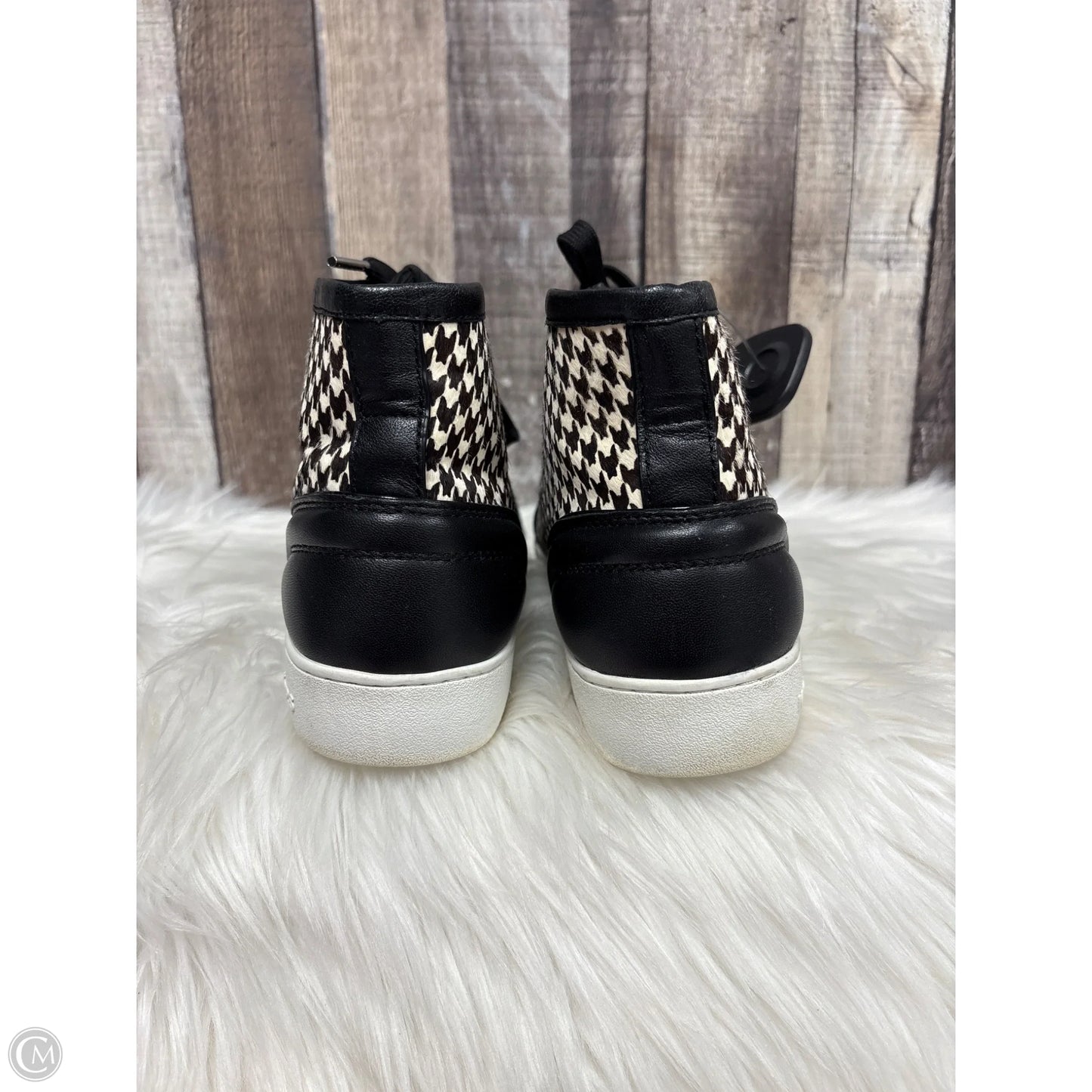 Boots Designer By Michael Kors In Checkered Pattern, Size: 10