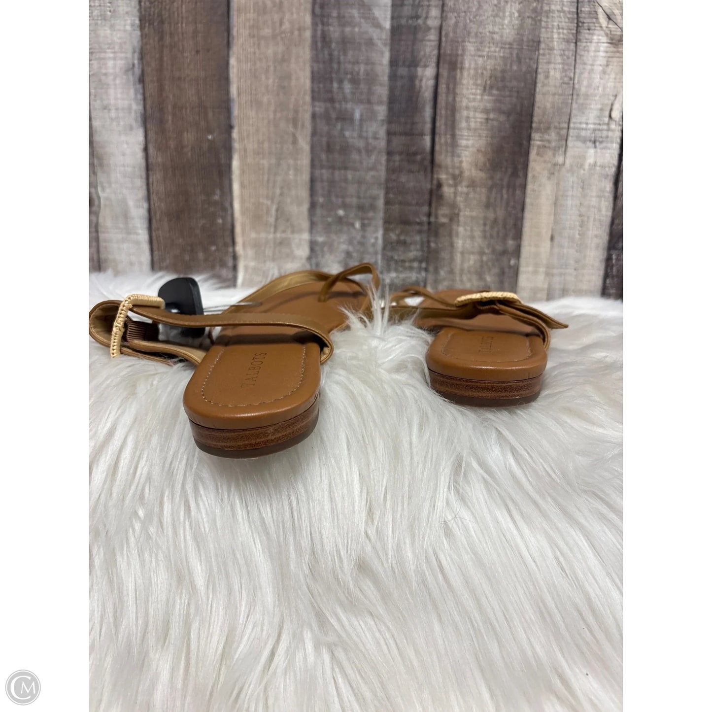 Sandals Flats By Talbots In Tan, Size: 8