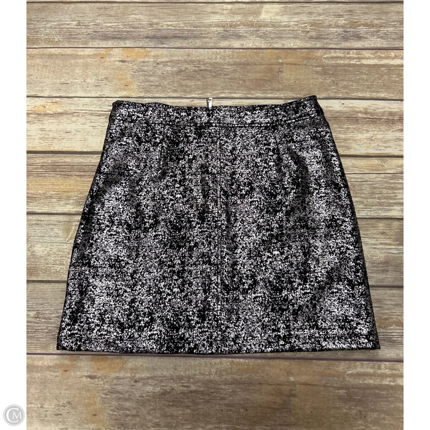 Skirt Mini & Short By Cme In Black & Silver, Size: L