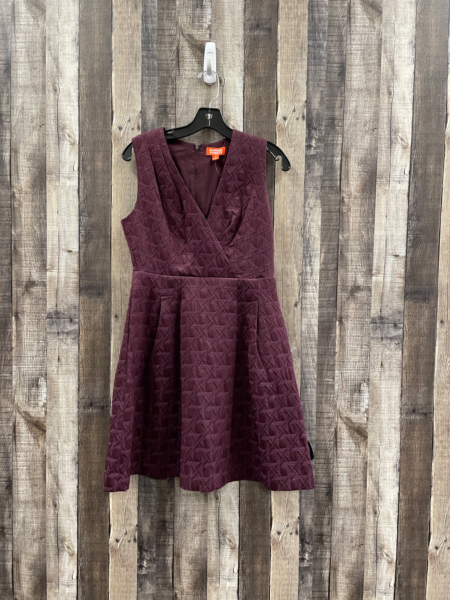 Dress Work By Kirna Zabete In Purple, Size: M