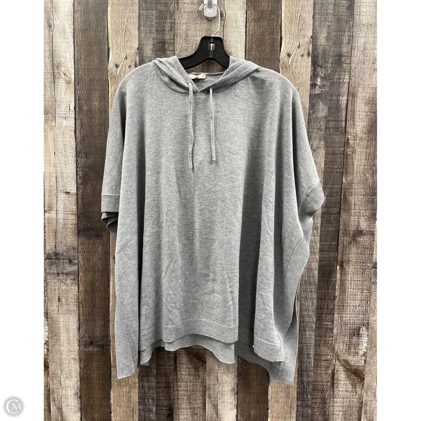 Poncho By Loft In Grey, Size: Xxs