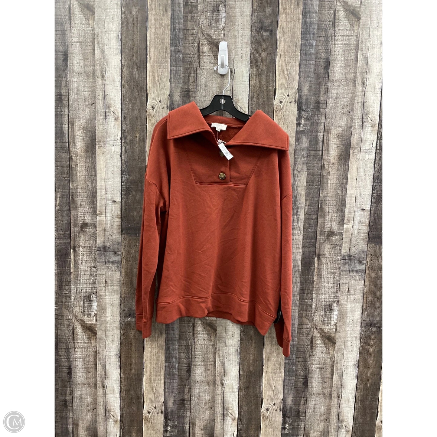 Top Long Sleeve By Loft In Orange, Size: Xl