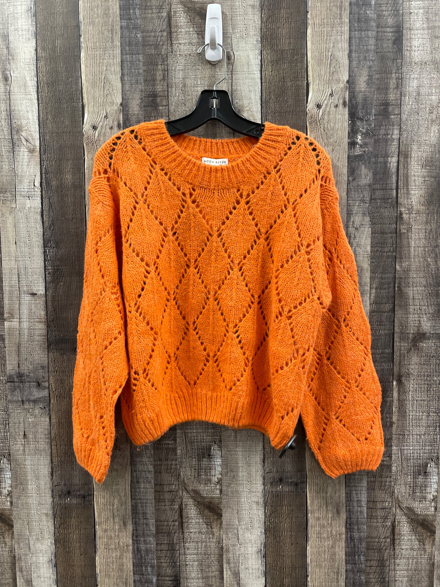 Sweater By Moon River In Orange, Size: M