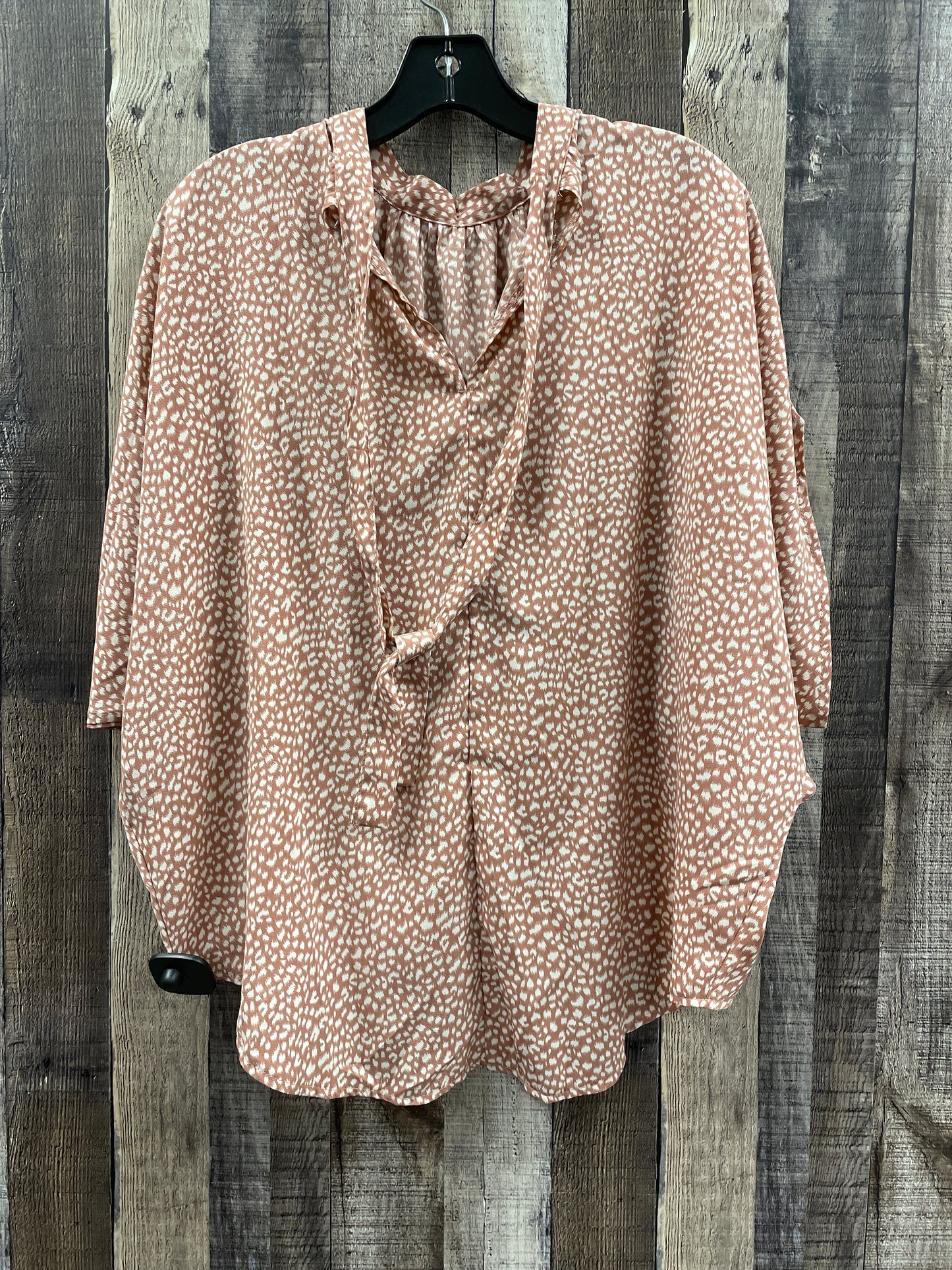 Top Short Sleeve By Shein In Pink, Size: M