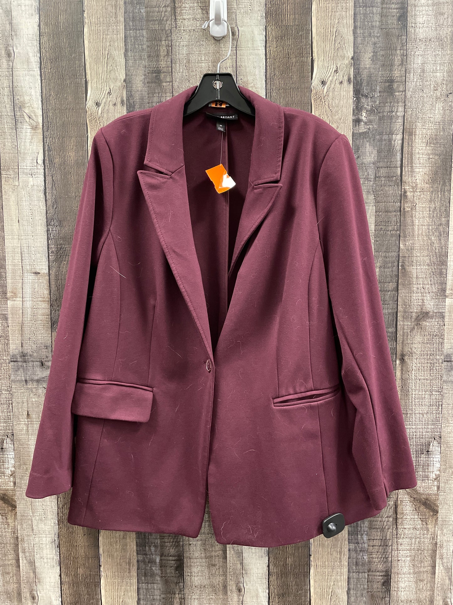 Blazer By Lane Bryant In Maroon, Size: 2x