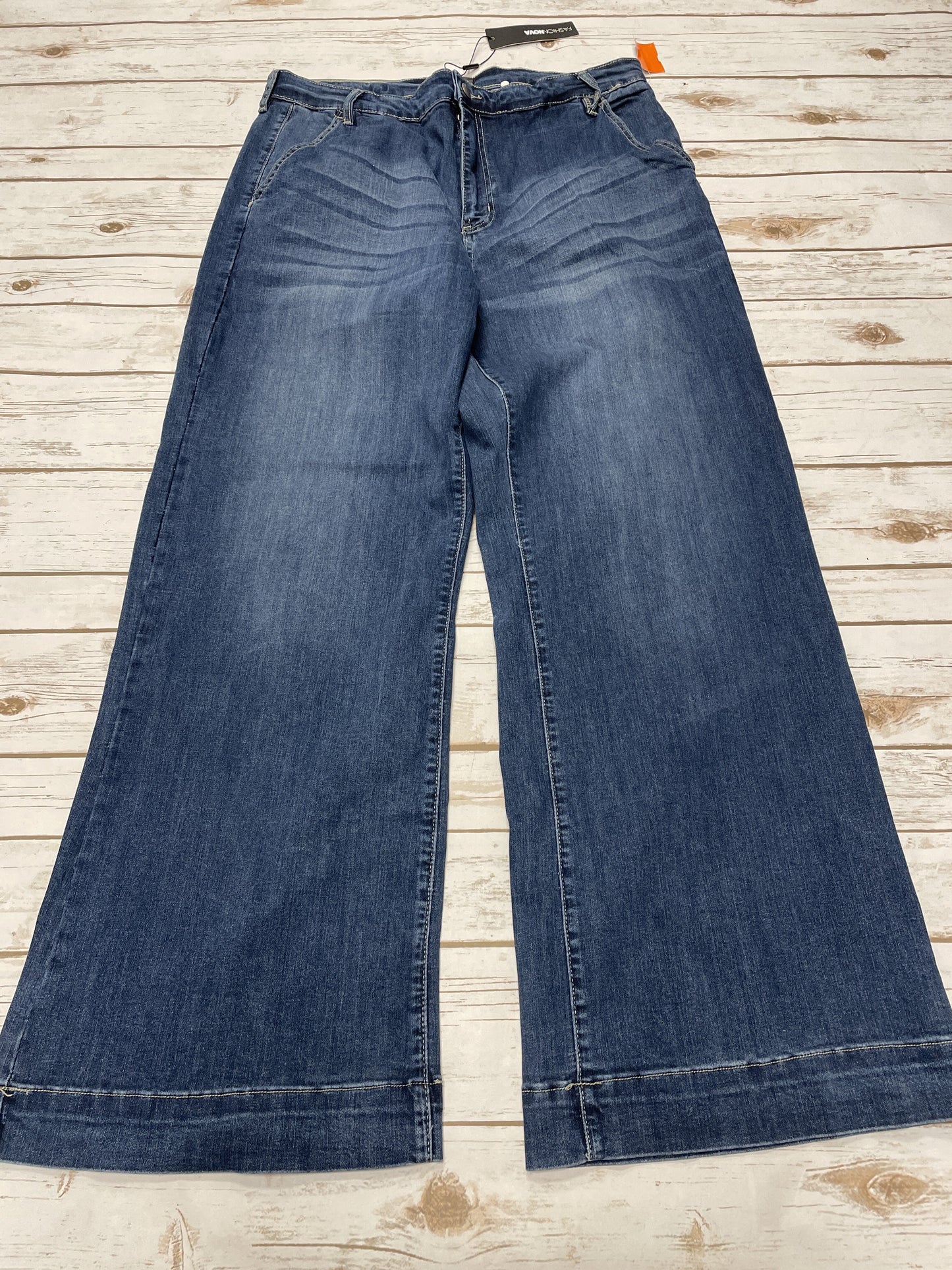 Jeans Wide Leg By Fashion Nova Size: 14