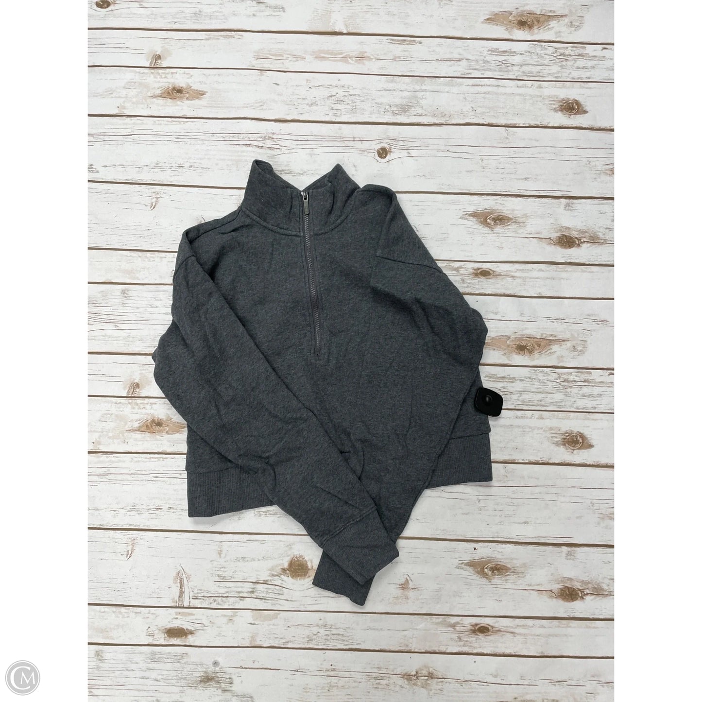 Athletic Top Long Sleeve Collar By Calia In Grey, Size: M