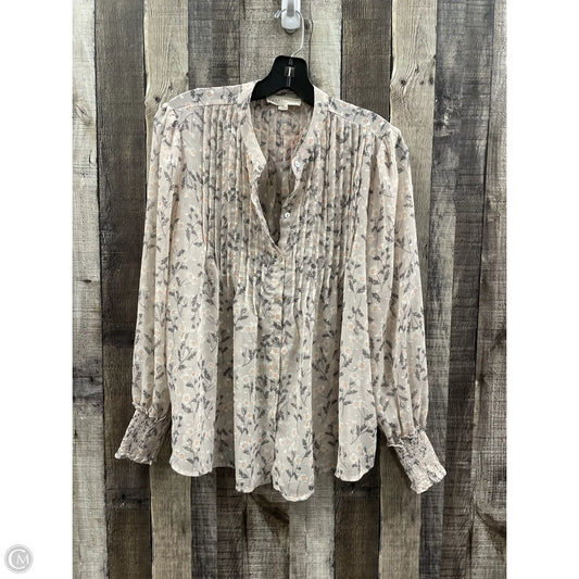 Top Long Sleeve By Love Stitch In Floral Print, Size: S