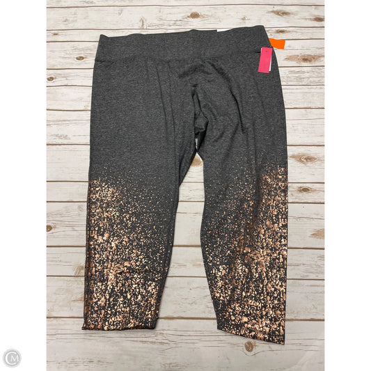Athletic Capris By Livi Active In Grey, Size: 4x