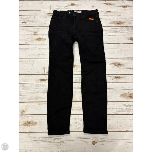 Jeans Skinny By Madewell In Black Denim, Size: 4