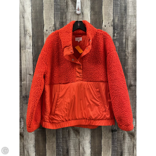 Jacket Fleece By Lou And Grey In Red, Size: M