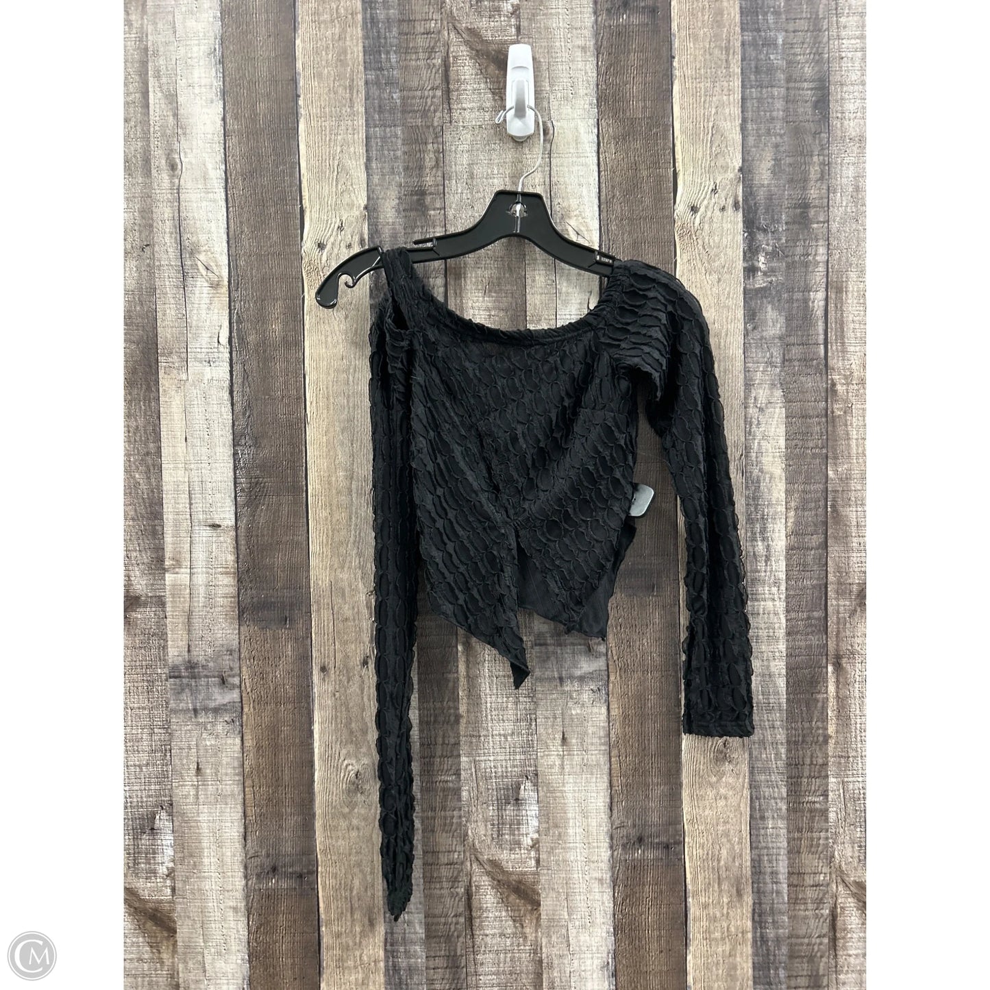 Top Long Sleeve By Shein In Black, Size: Xxs