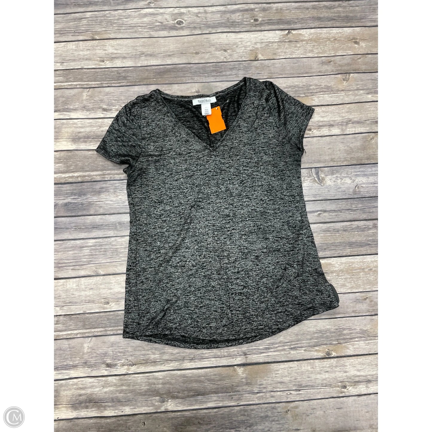 Top Short Sleeve By White House Black Market In Black, Size: Xs