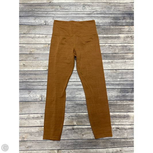 Athletic Leggings By Athleta In Brown, Size: S