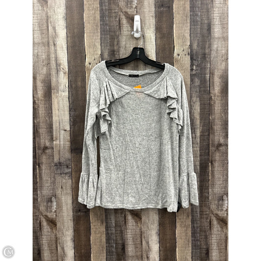 Top Long Sleeve By White Birch In Grey, Size: S