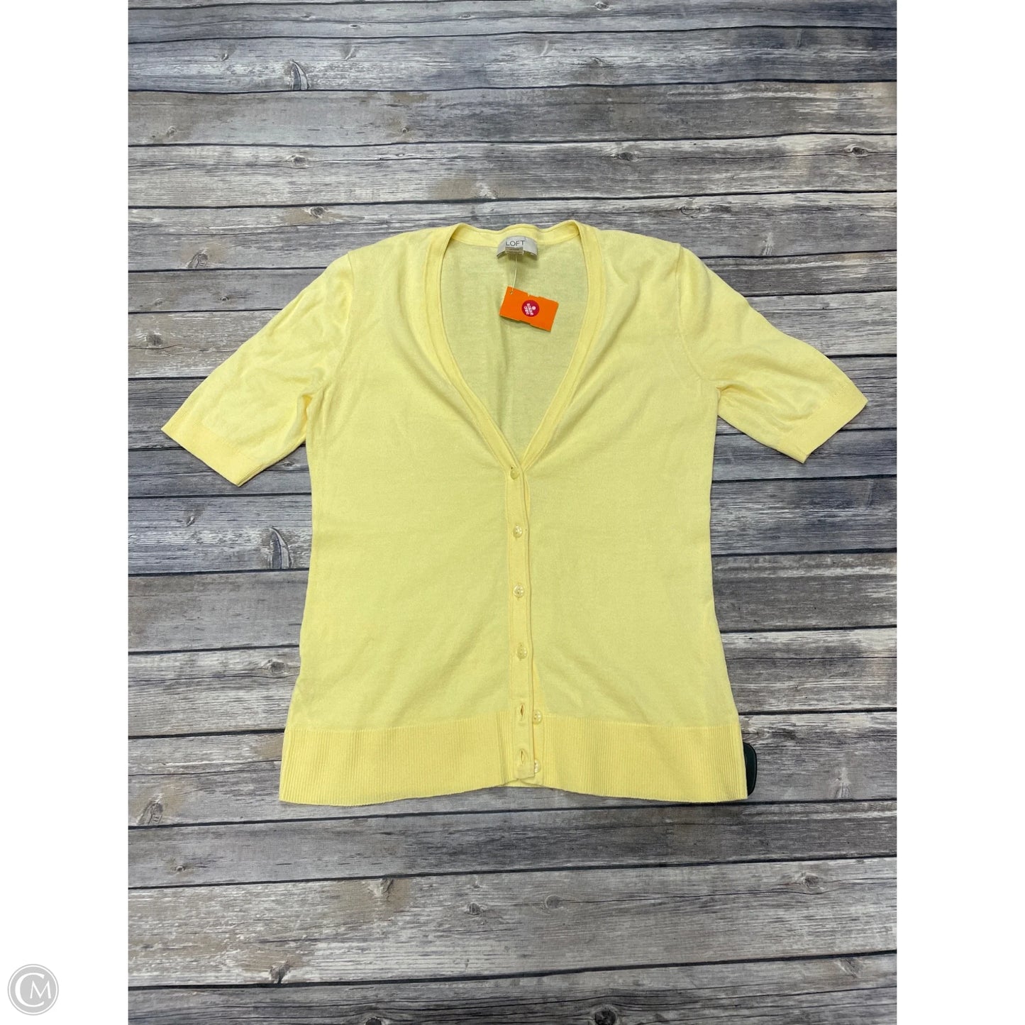 Cardigan By Loft In Yellow, Size: S