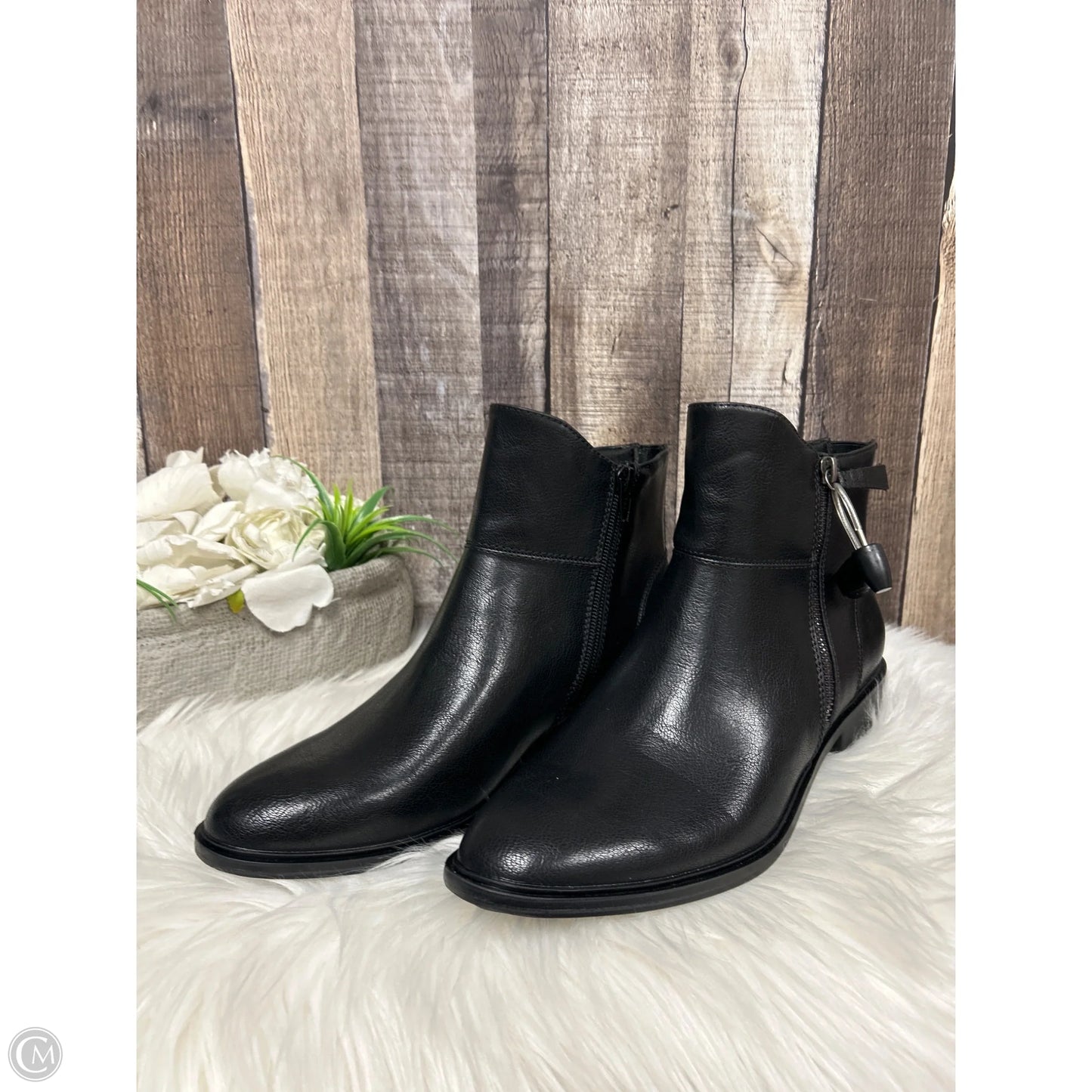 Boots Ankle Heels By Cme In Black, Size: 8.5