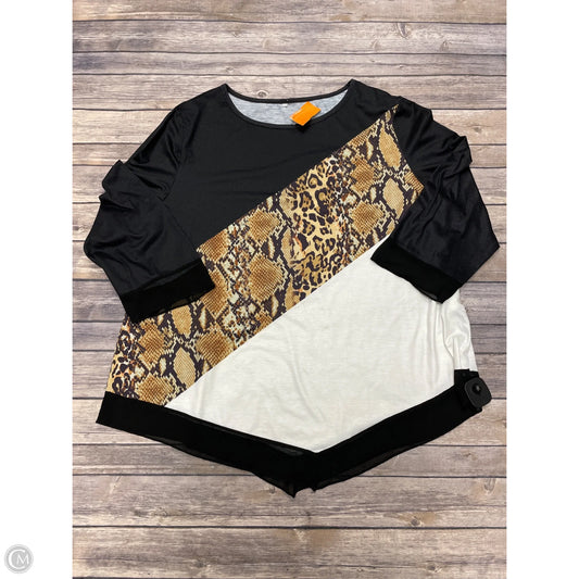 Top Long Sleeve By Cmf In Multi-colored, Size: 2x