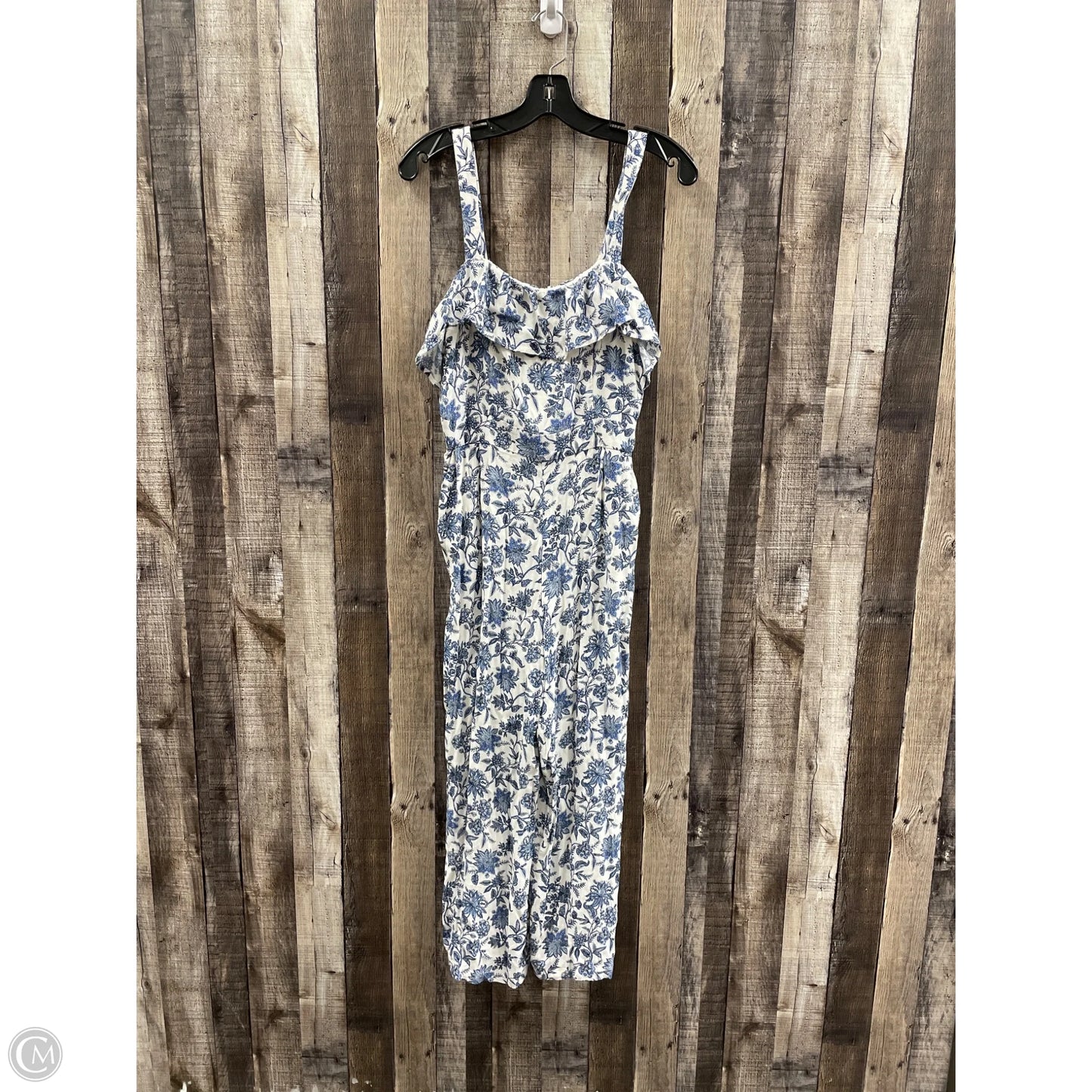 Jumpsuit By Loft In Blue & White, Size: S
