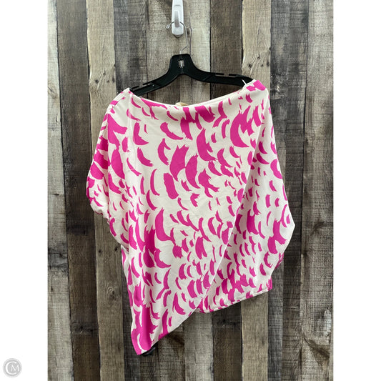 Top Sleeveless By Tyche In Pink & White, Size: S