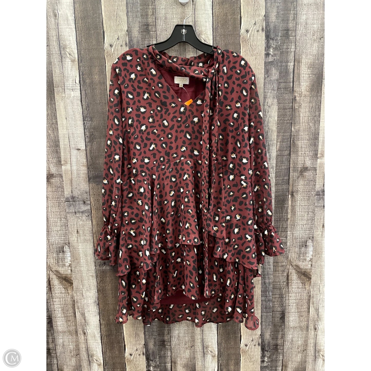 Dress Casual Short By Mudpie In Maroon, Size: M