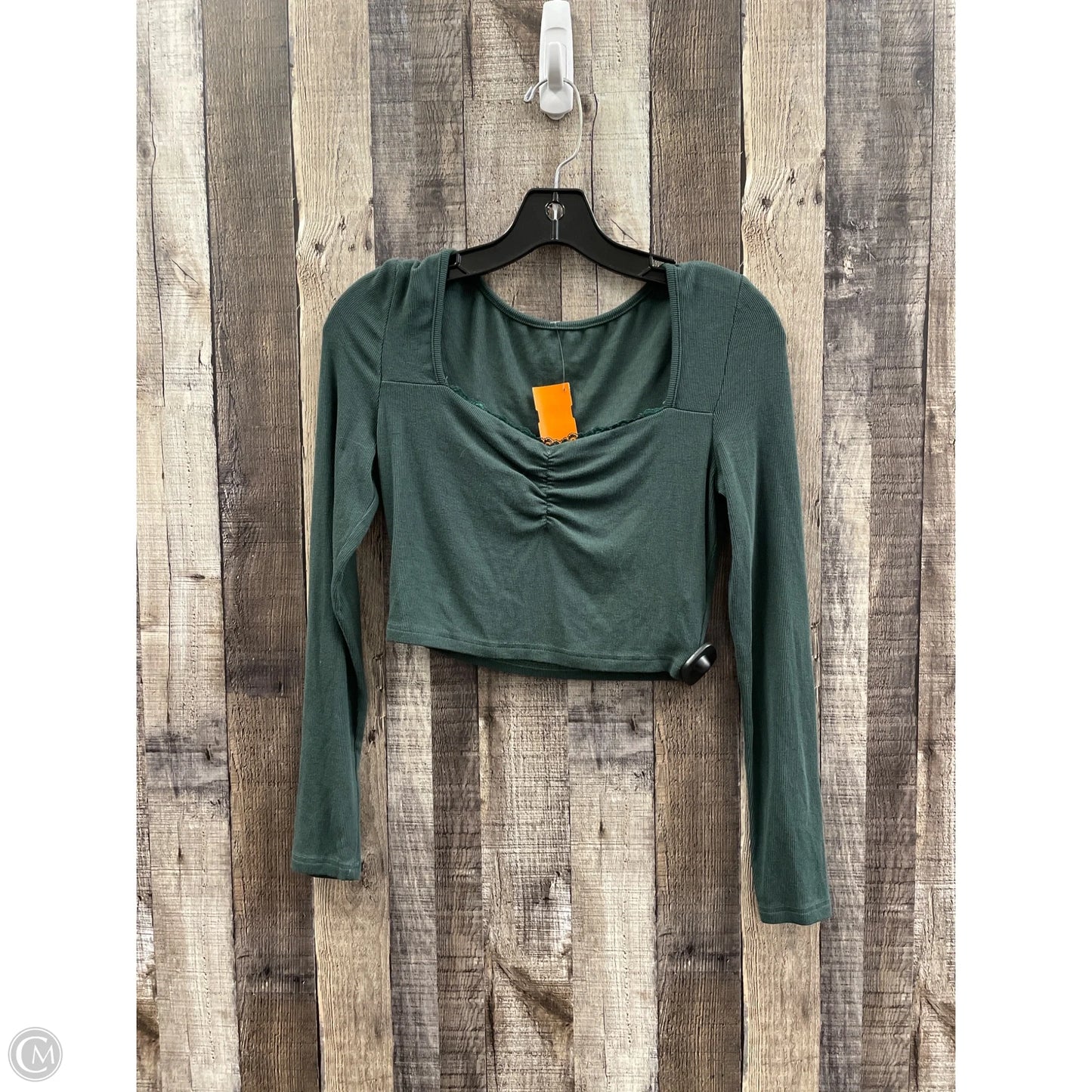 Top Long Sleeve By Shein In Green, Size: S