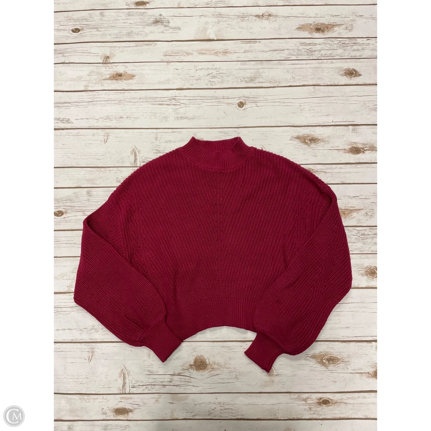 Sweater By Forever 21 In Maroon, Size: M