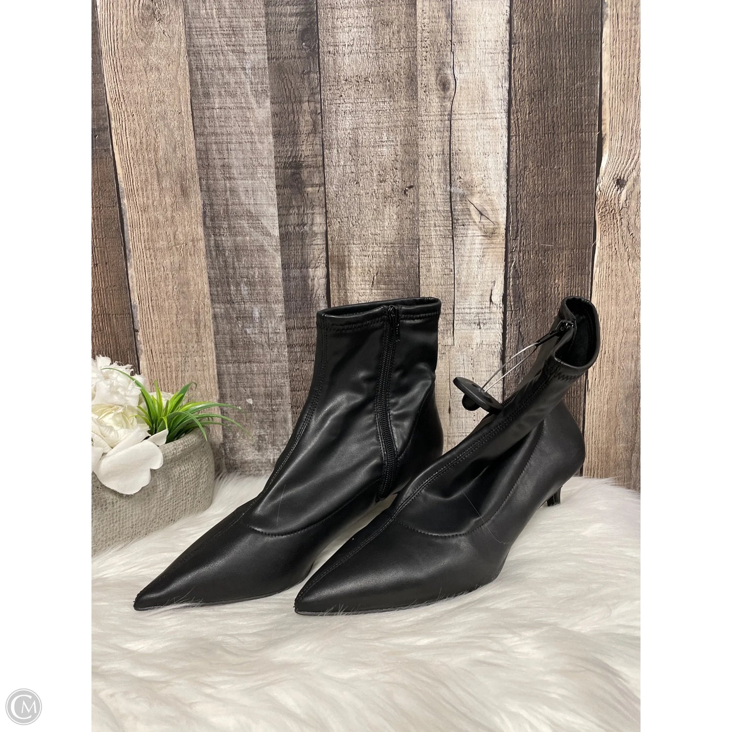 Boots Ankle Heels By Free People In Black, Size: 8