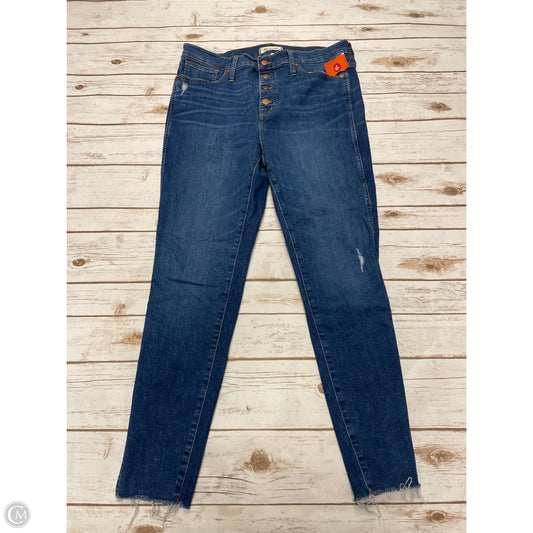 Jeans Skinny By Madewell In Blue Denim, Size: 14
