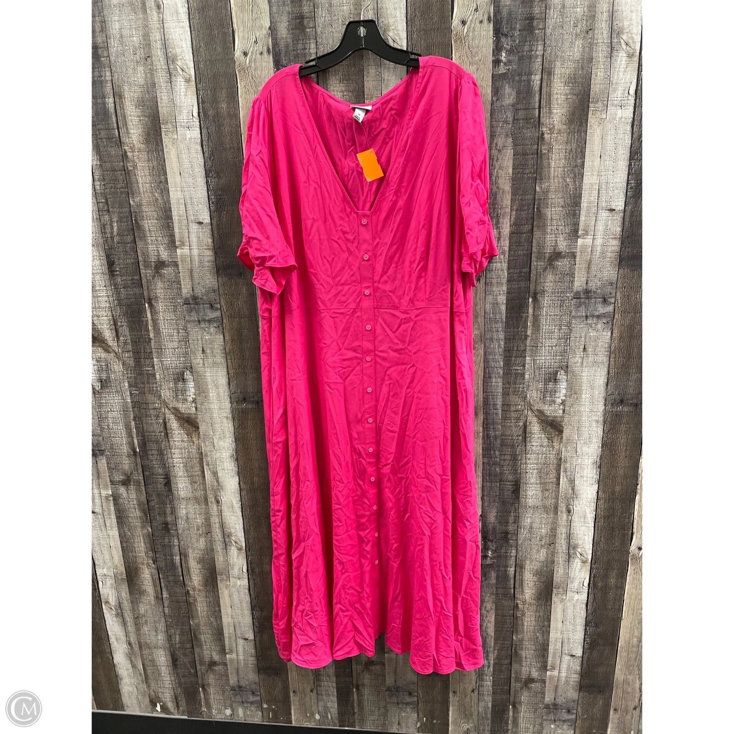 Dress Casual Maxi By Ava & Viv In Pink, Size: 3x