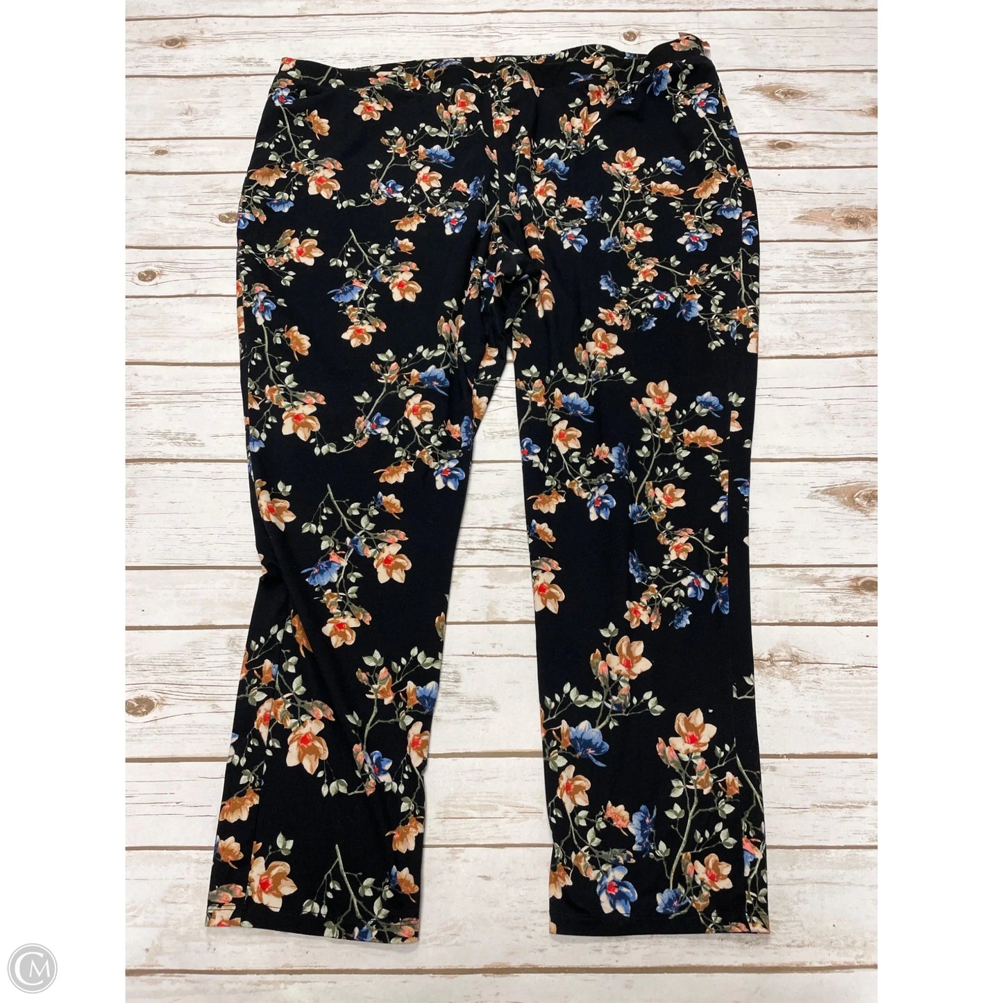 Pants Leggings By Falls Creek In Floral Print, Size: 3x