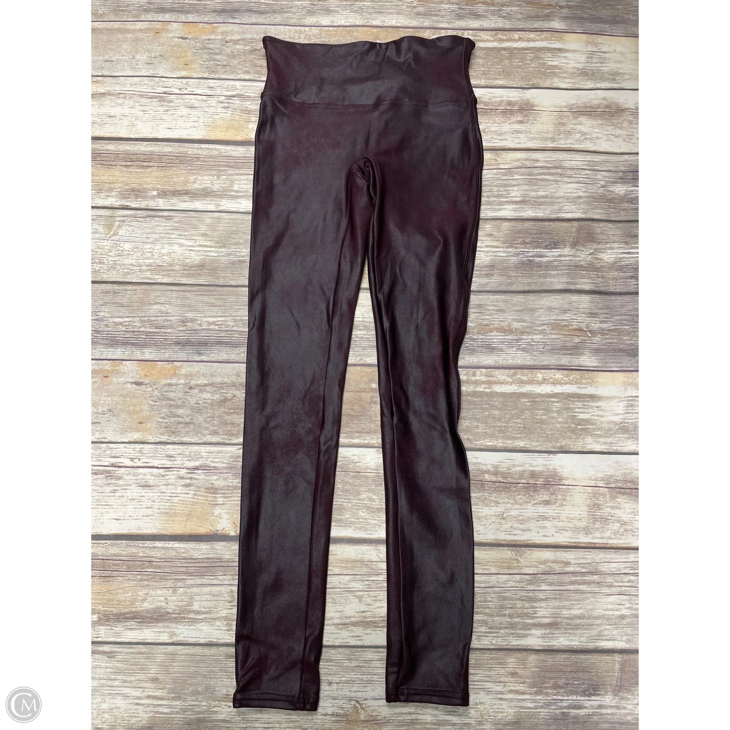 Pants Leggings By Spanx In Maroon, Size: M