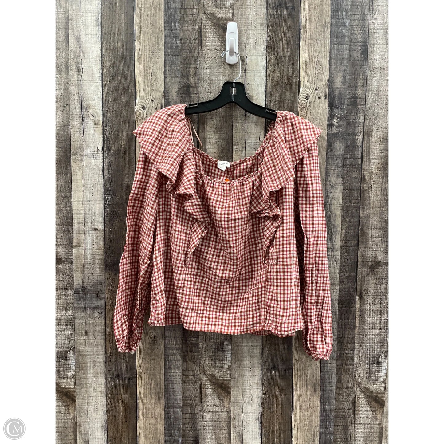 Top Long Sleeve By J. Crew In Multi-colored, Size: L