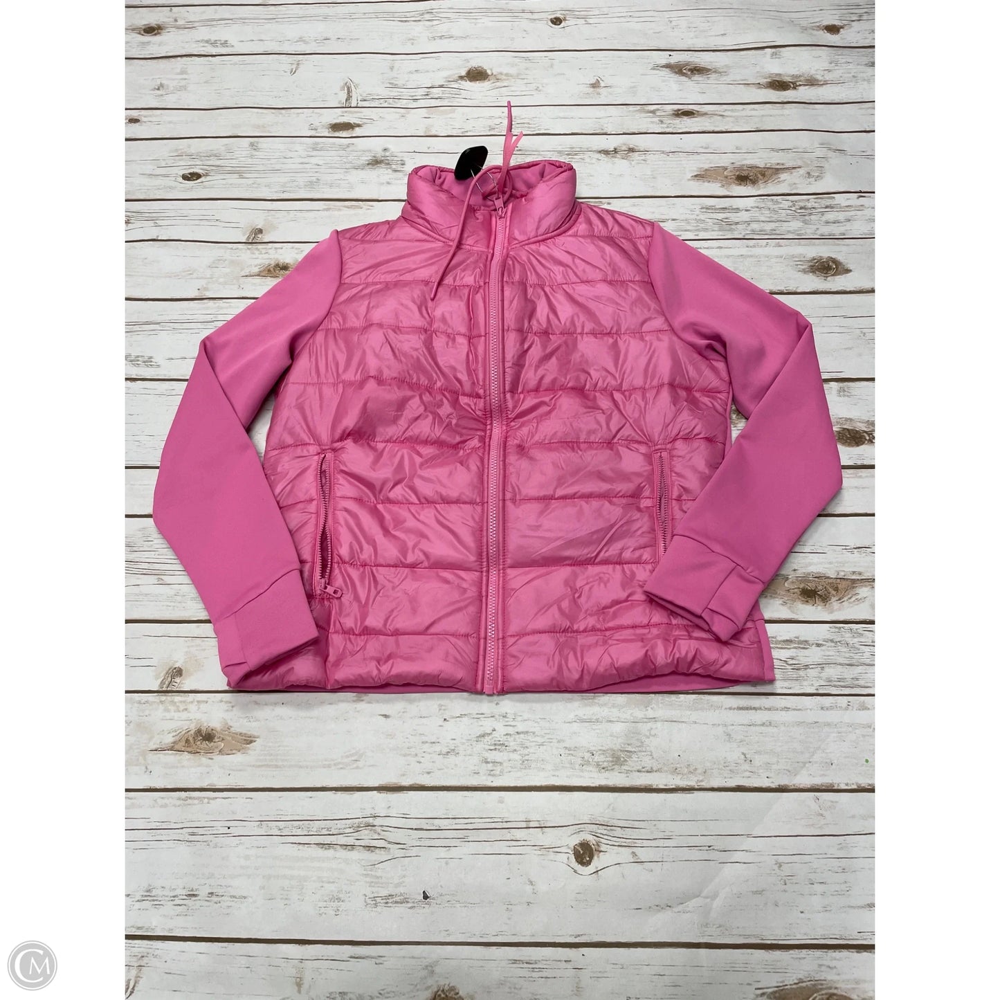 Athletic Jacket By Avia In Pink, Size: M