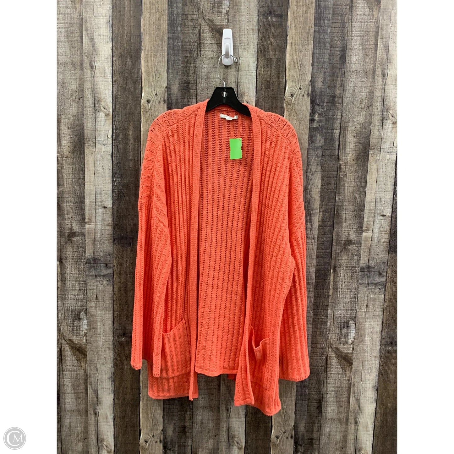 Sweater Cardigan By American Eagle In Orange, Size: L