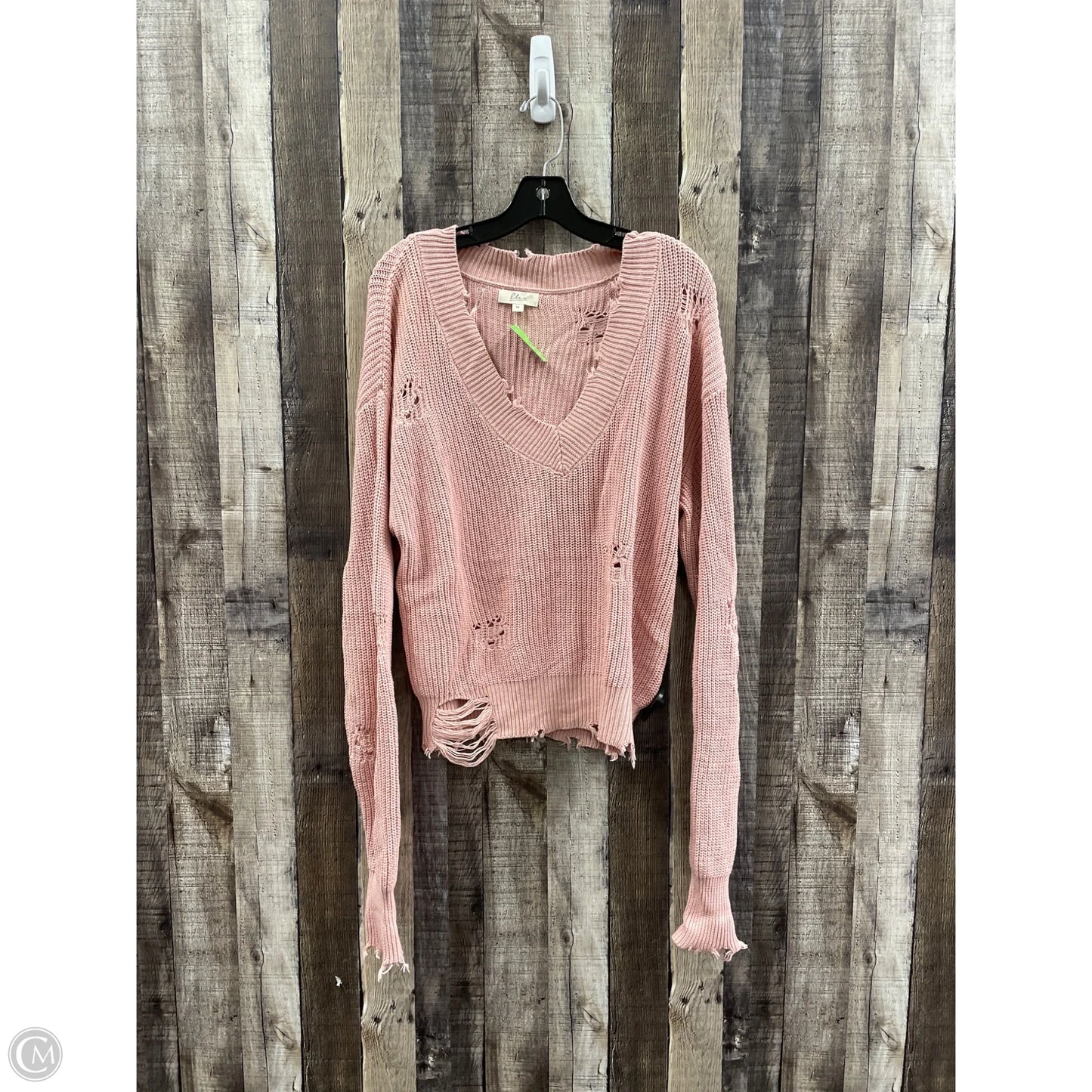 Sweater By Elan In Pink, Size: M