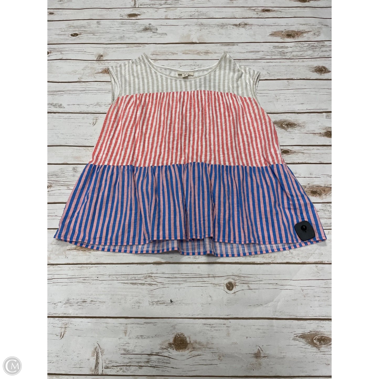 Top Sleeveless By Style And Company In Multi-colored, Size: M