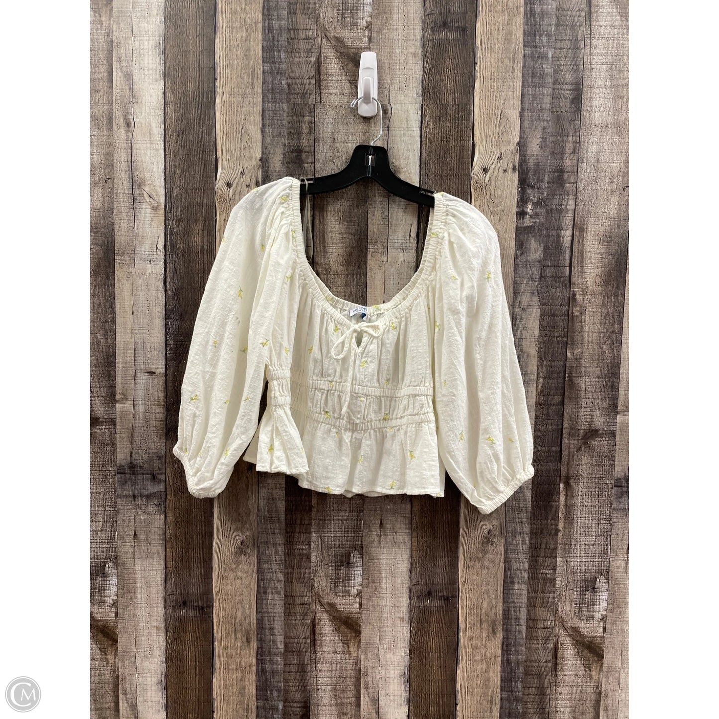 Top Long Sleeve By Arizona In Floral Print, Size: Xl