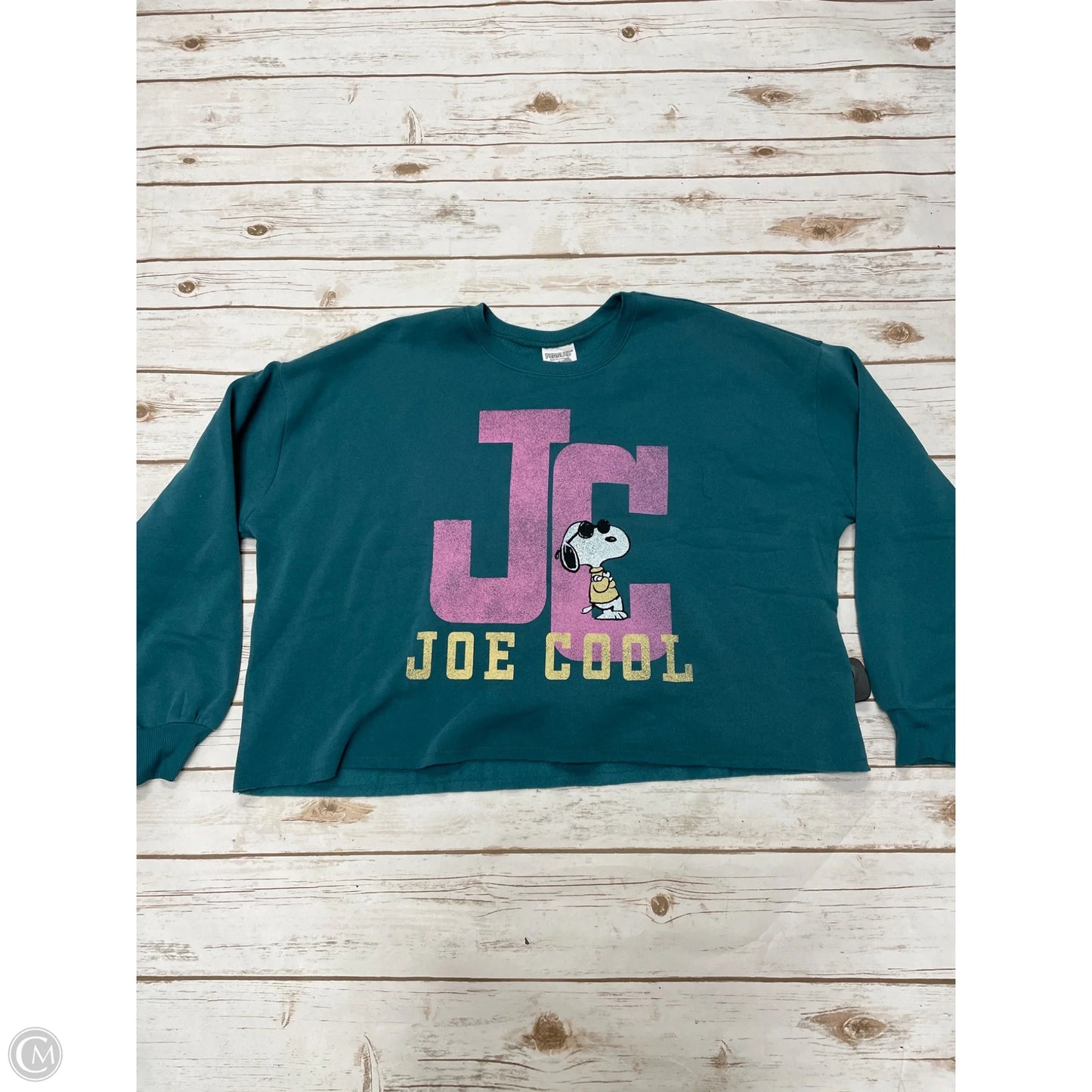 Sweatshirt Crewneck By Cme In Teal, Size: Xl
