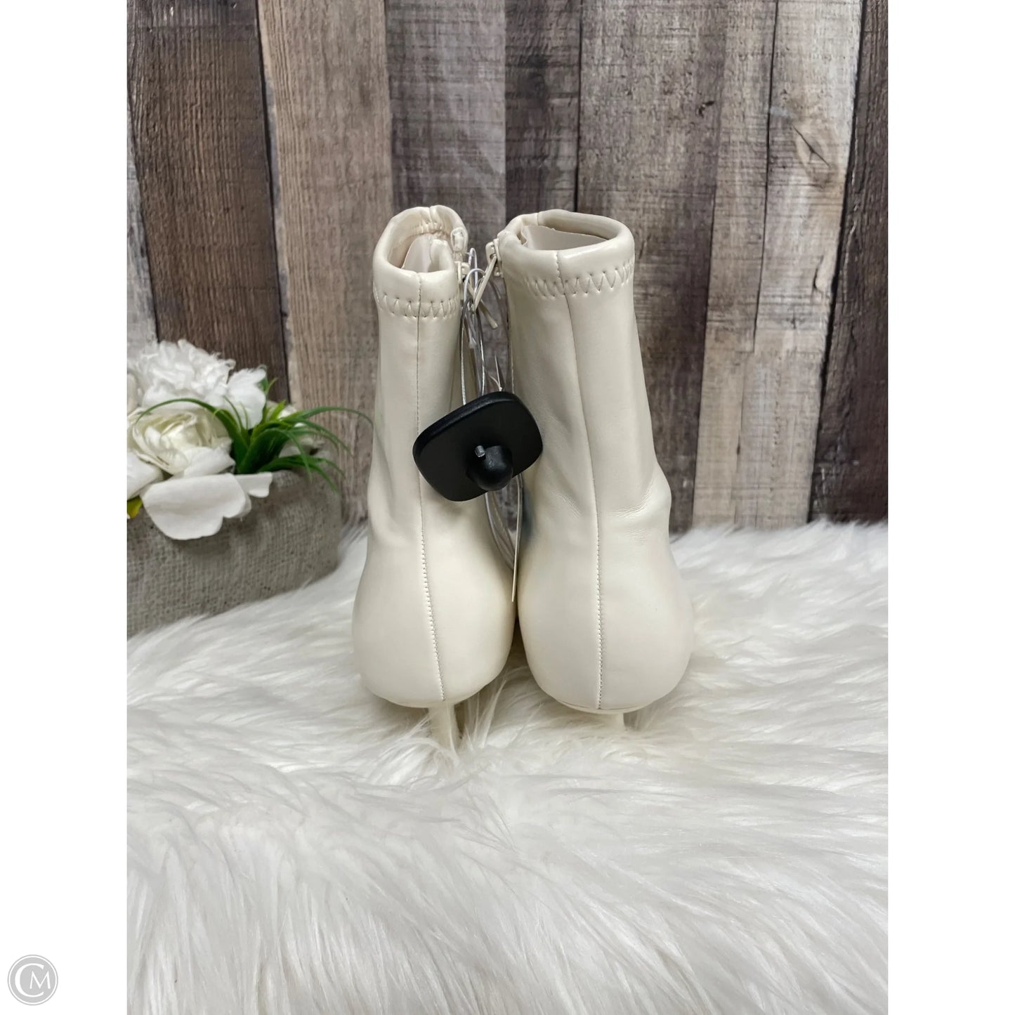 Boots Ankle Heels By A New Day In Ivory, Size: 7.5