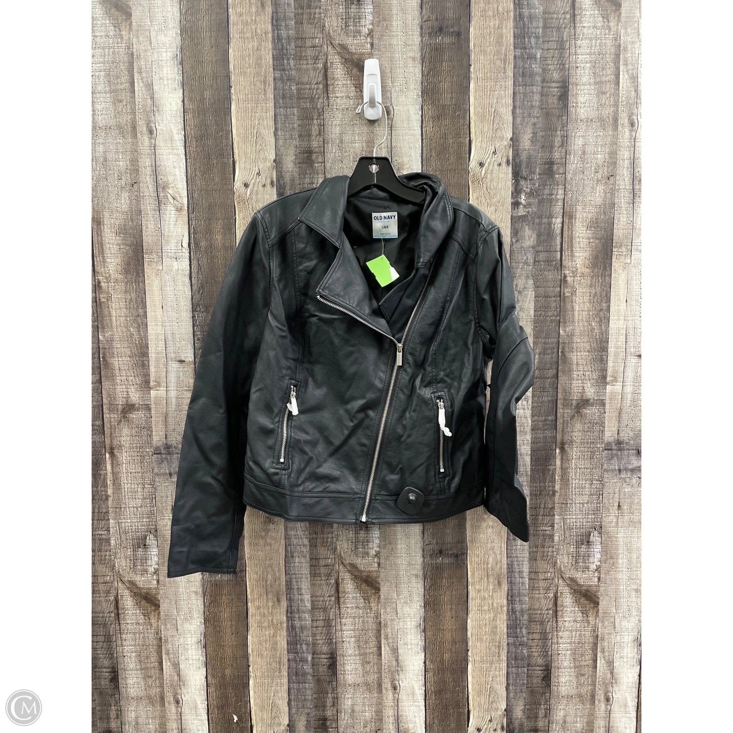 Jacket Moto By Old Navy In Black, Size: L
