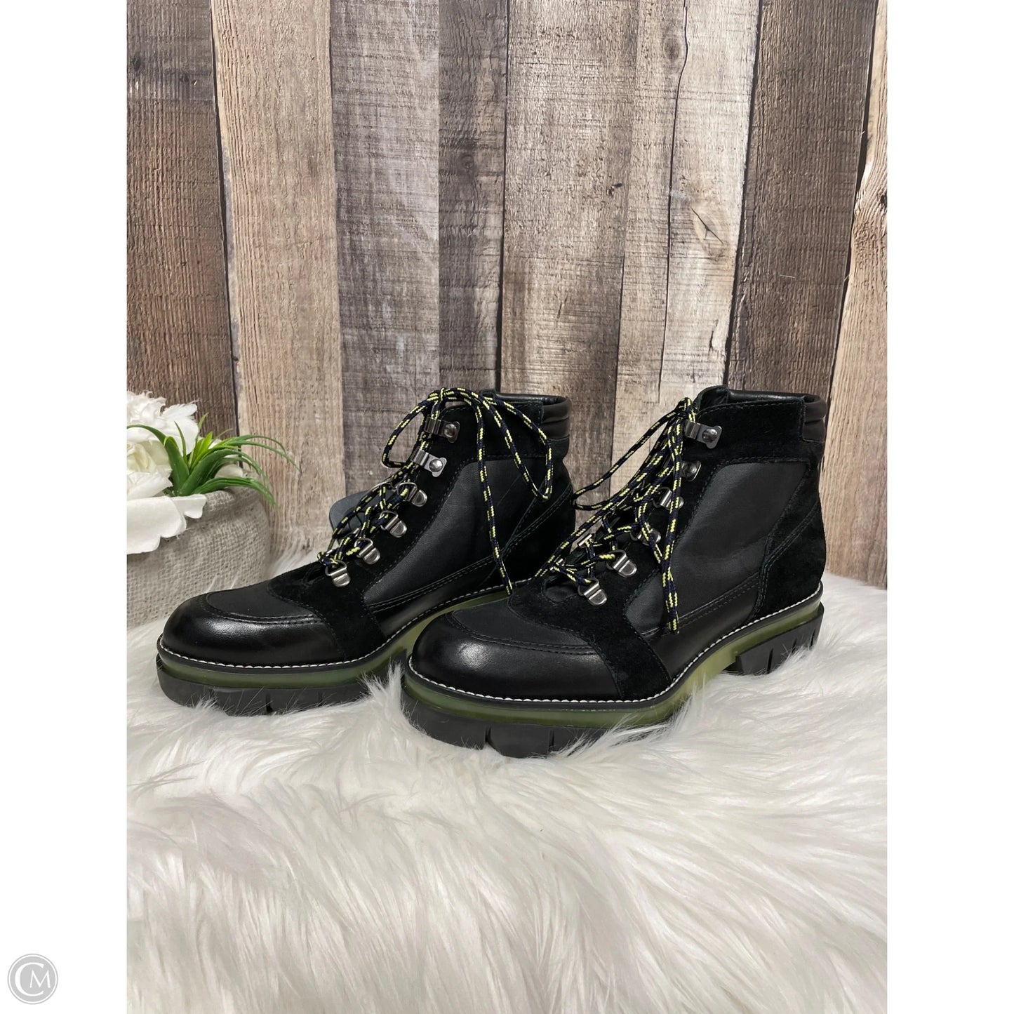 Boots Ankle Heels By Bernardo In Black & Green, Size: 6