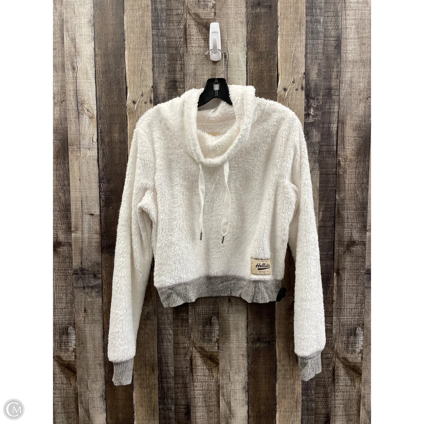 Jacket Fleece By Hollister In White, Size: M