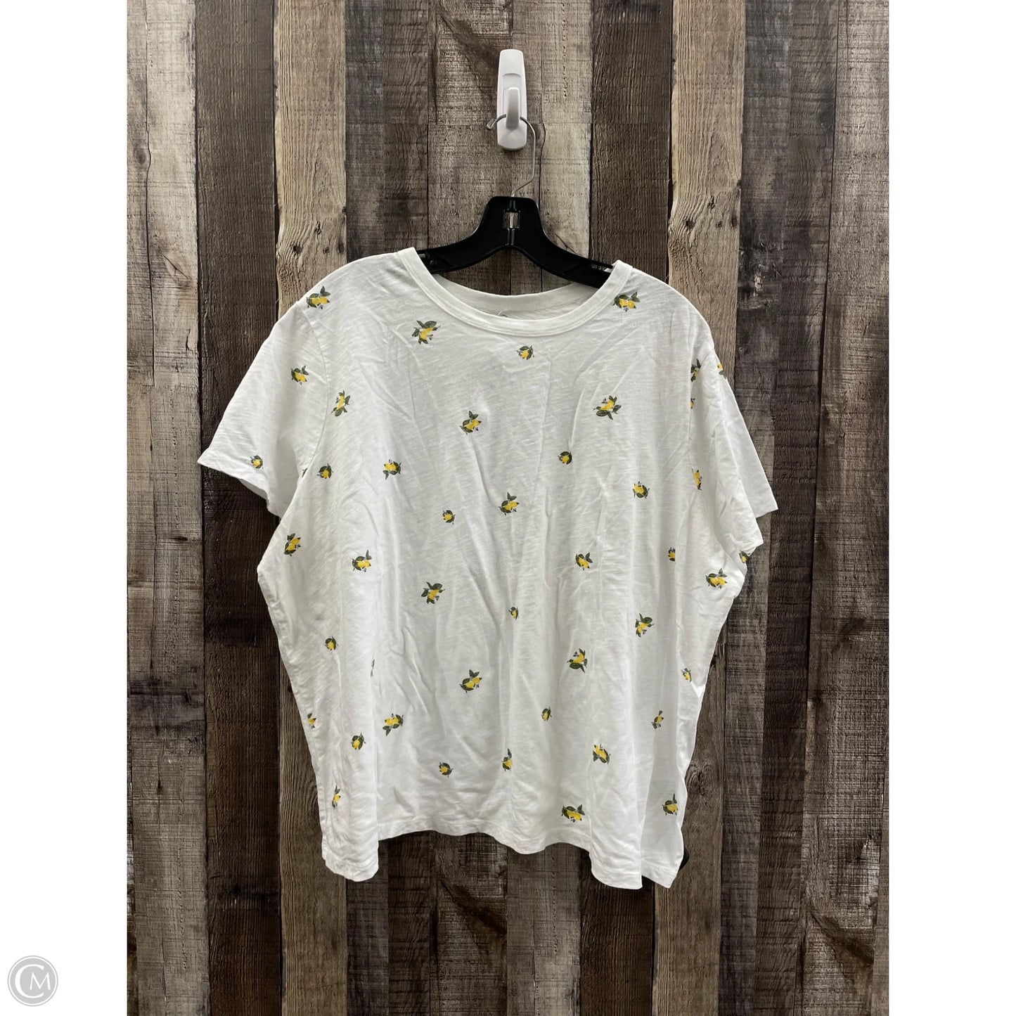 Top Short Sleeve Basic By Old Navy In Floral Print, Size: Xxl