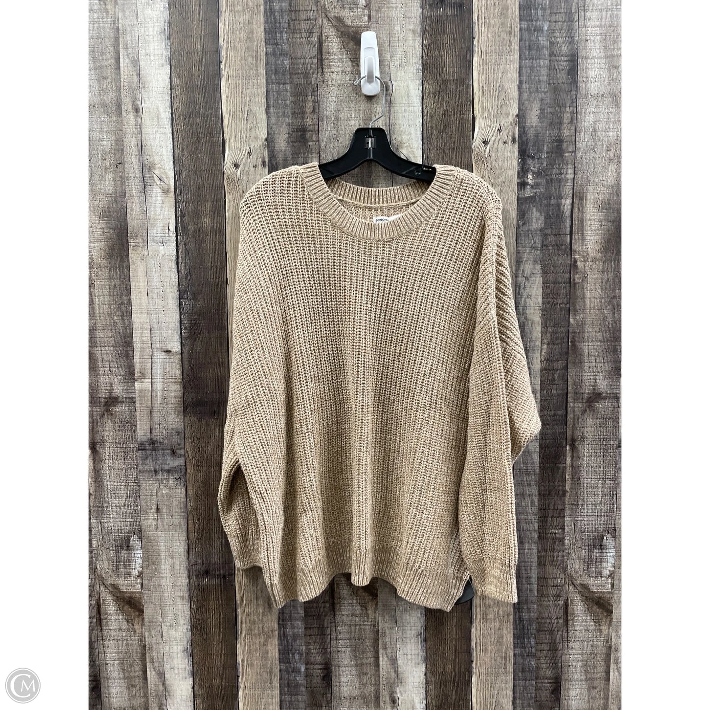 Sweater By Sonoma In Taupe, Size: 1x