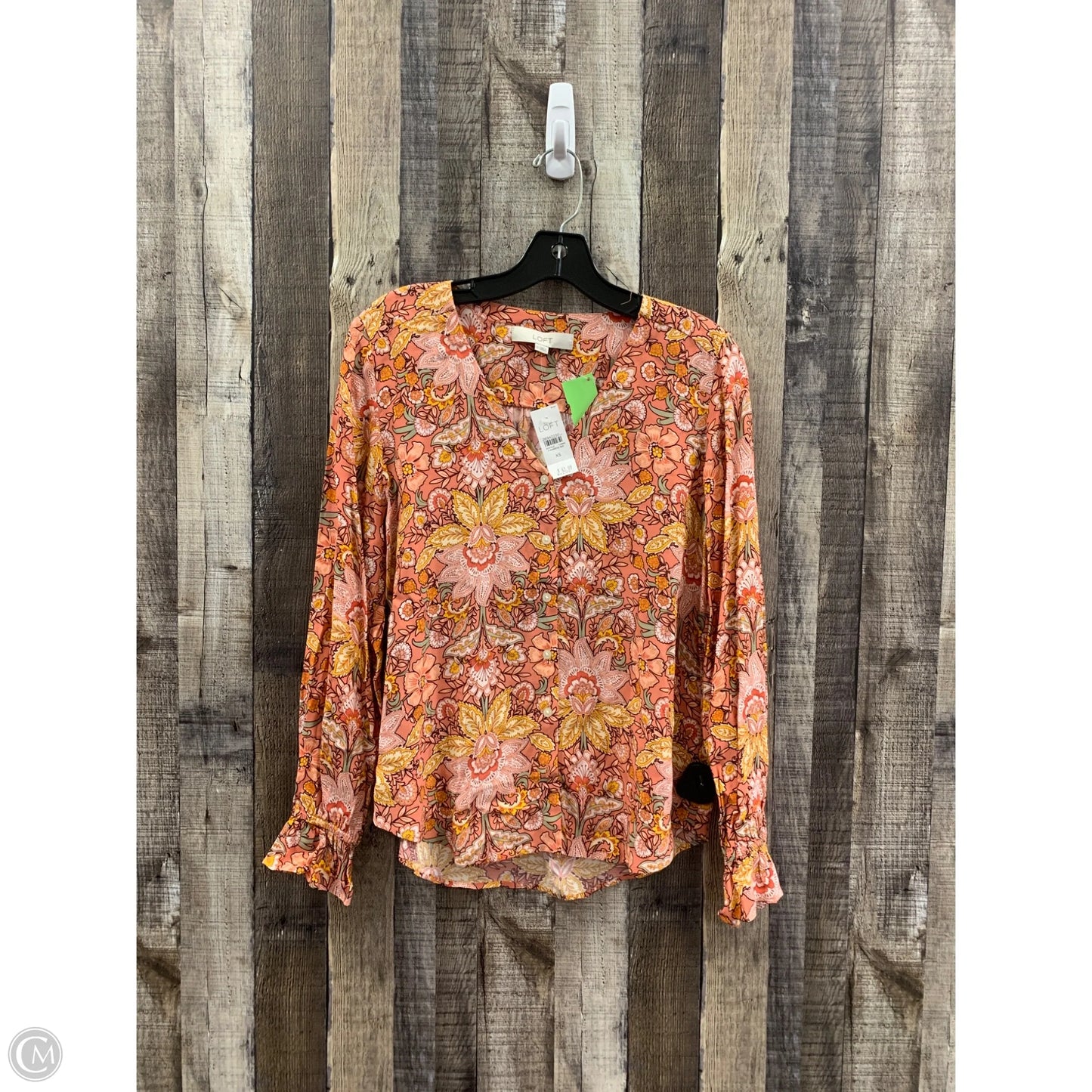 Top Long Sleeve By Loft In Multi-colored, Size: Xs
