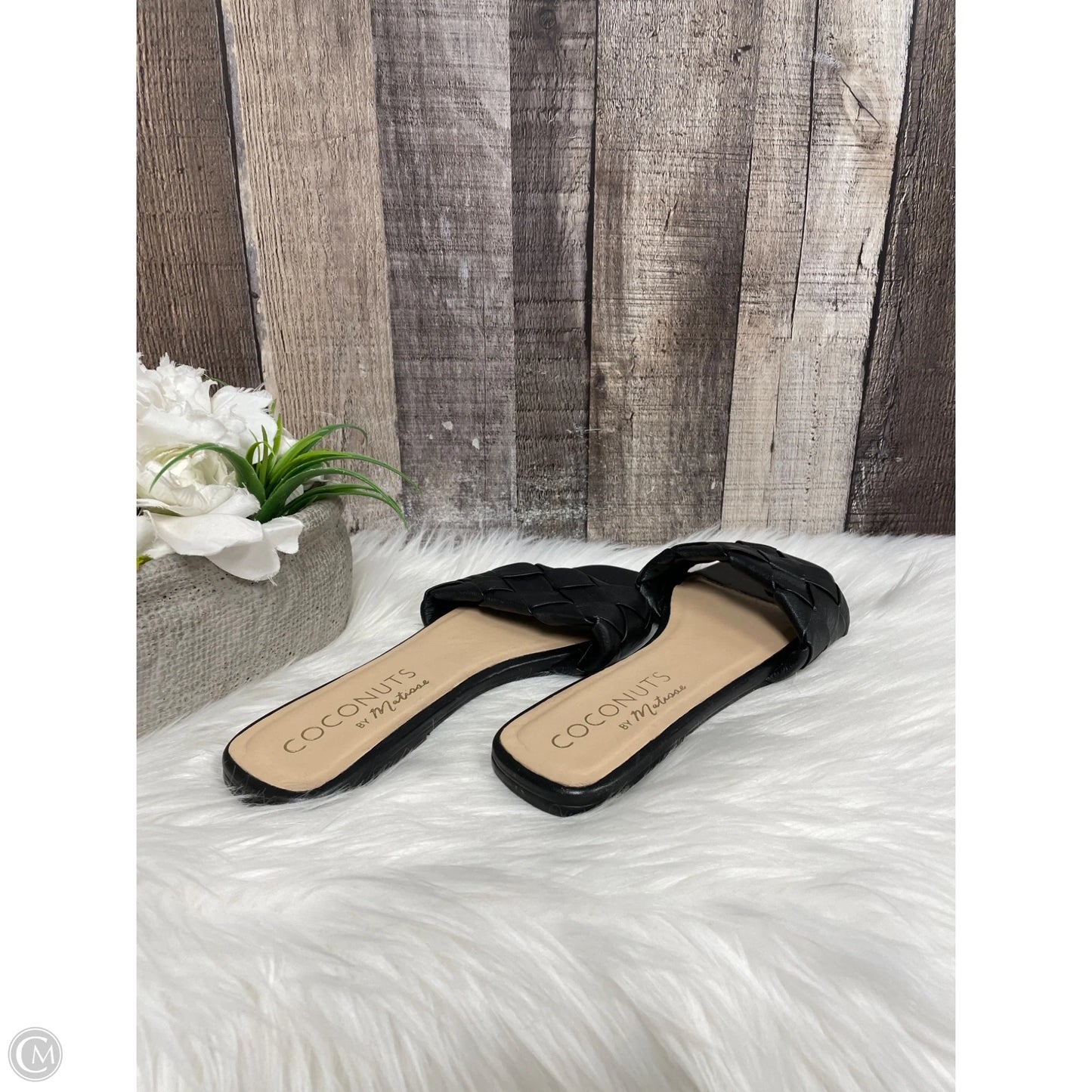 Sandals Flats By Coconuts In Black, Size: 8